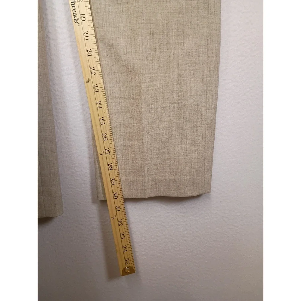 Business Casual Banana Republic Women 8 Beige Martin Fit Straight Leg Trousers